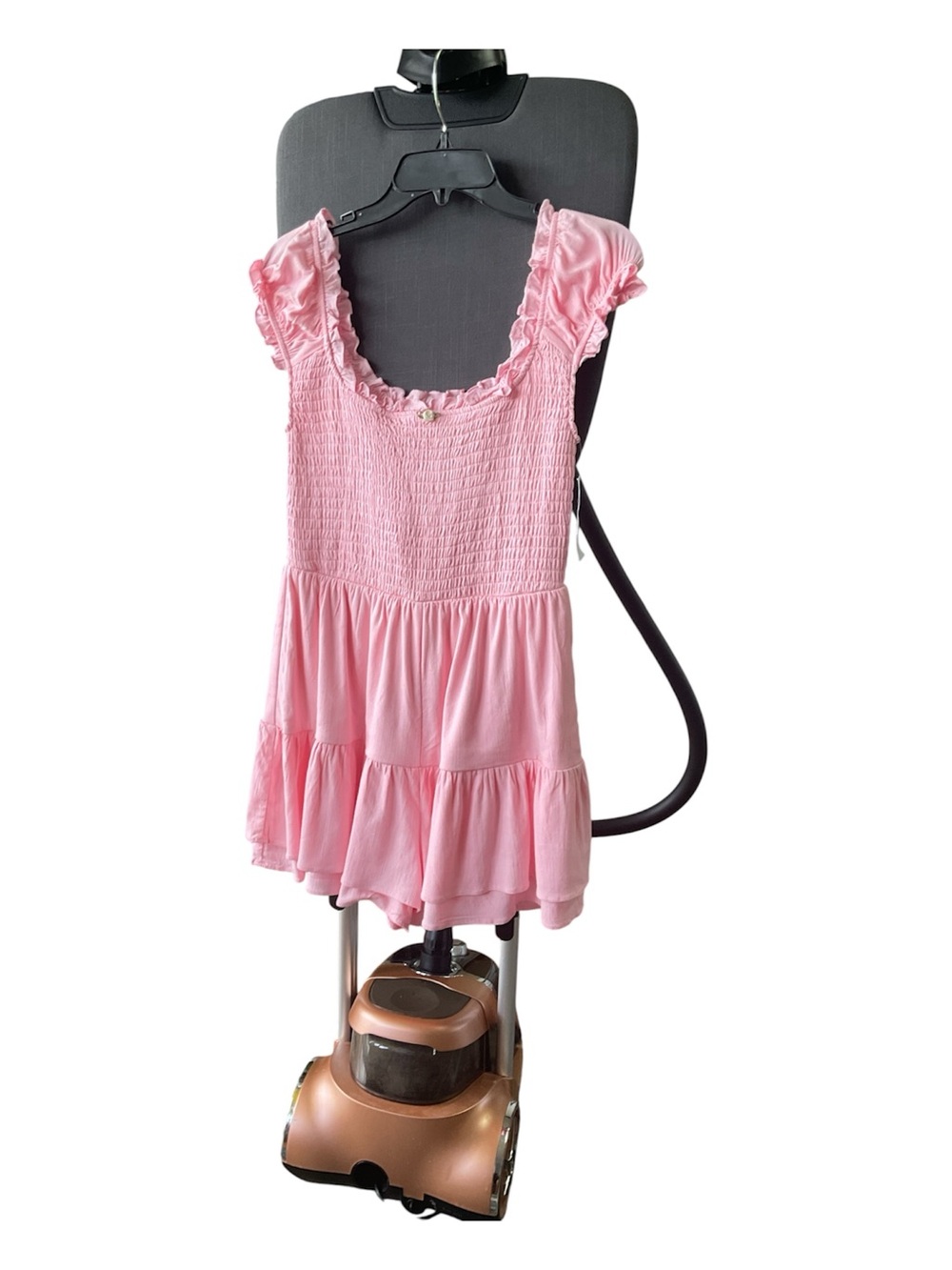 Women’s Pink Ruffled Tiered Dress M